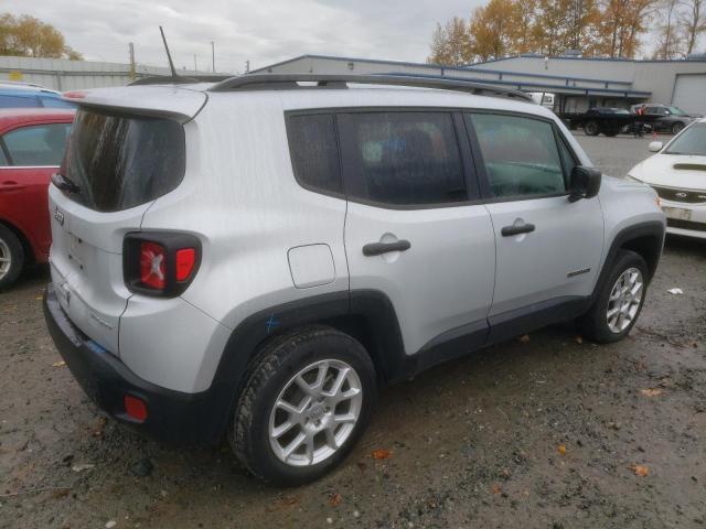 ZACNJDAB4MPM35482 - 2021 JEEP RENEGADE SPORT SILVER photo 3