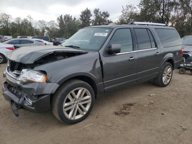 1FMJK2AT0HEA36722 - 2017 FORD EXPEDITION EL LIMITED GRAY photo 1