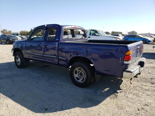 5TBRT341X1S127333 - 2001 TOYOTA TUNDRA ACCESS CAB ლურჯი ფოტო 2
