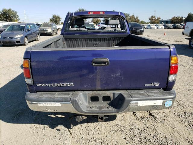5TBRT341X1S127333 - 2001 TOYOTA TUNDRA ACCESS CAB ლურჯი ფოტო 6