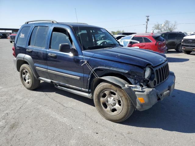 1J4GL48K96W242661 - 2006 JEEP LIBERTY SPORT BLUE photo 4