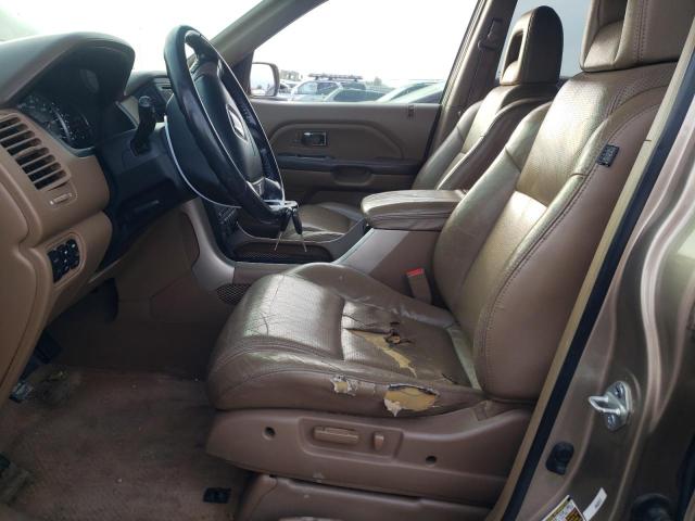 5FNYF18695B035967 - 2005 HONDA PILOT EXL GOLD photo 7