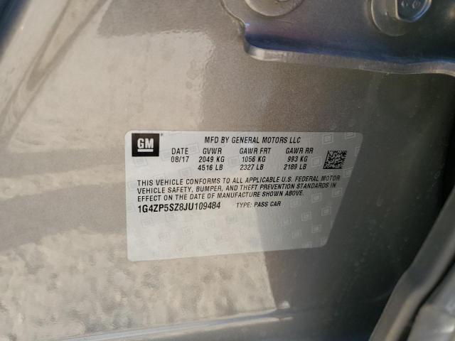 1G4ZP5SZ8JU109484 - 2018 BUICK LACROSSE ESSENCE BROWN photo 12