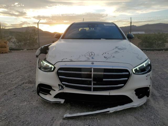 W1K6G6DB6PA208284 - 2023 MERCEDES-BENZ S 500 4MATIC WHITE photo 5