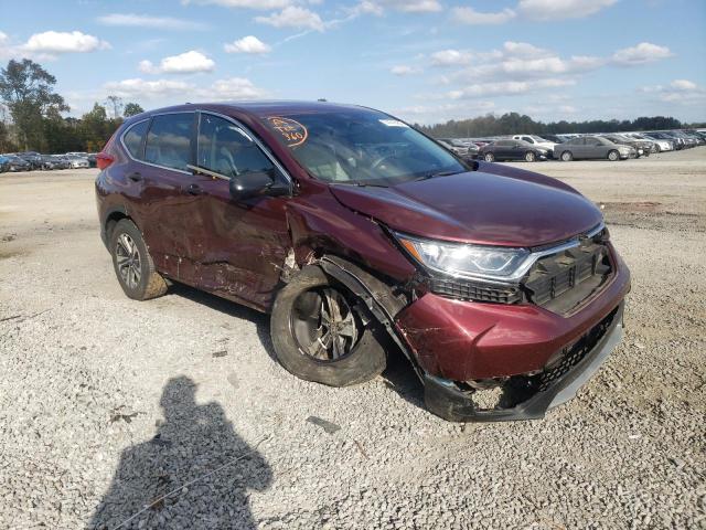 2HKRW6H31KH219093 - 2019 HONDA CR-V LX BURGUNDY photo 4