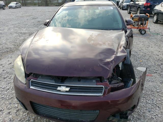 2G1WC58R979240190 - 2007 CHEVROLET IMPALA LT MAROON photo 5