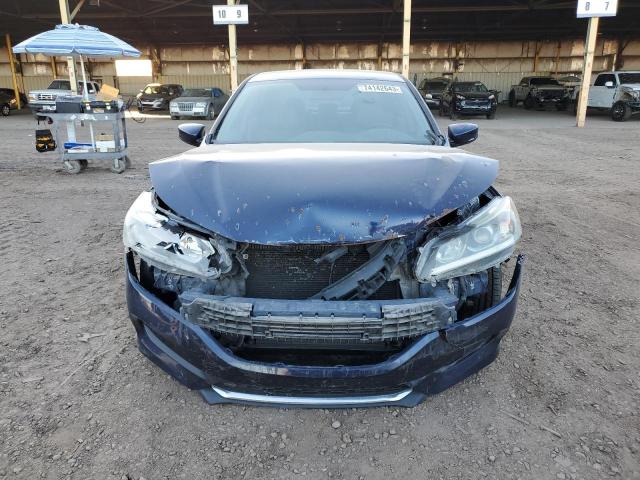 1HGCR2F39GA218055 - 2016 HONDA ACCORD LX BLUE photo 5