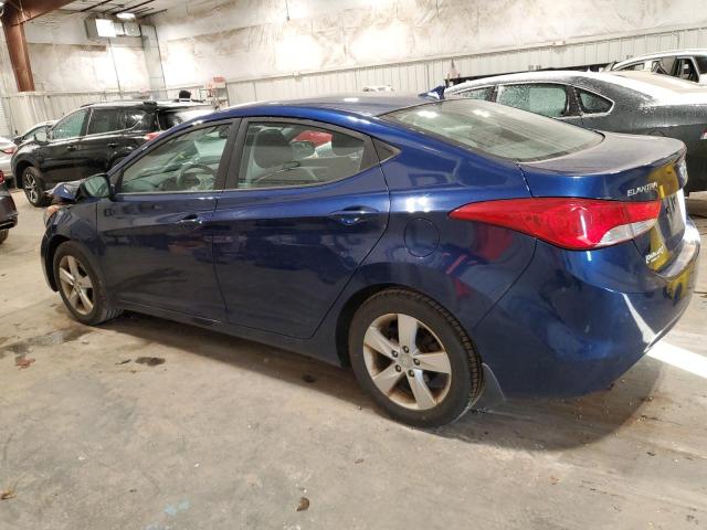 KMHDH4AE6DU838829 - 2013 HYUNDAI ELANTRA GLS BLUE photo 2