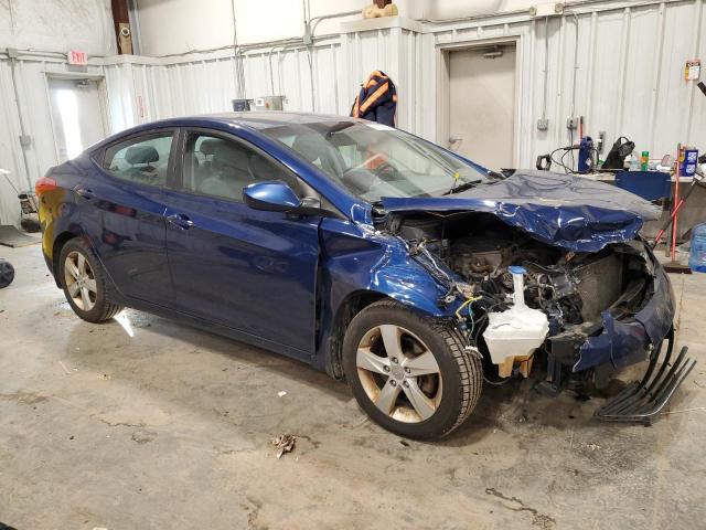 KMHDH4AE6DU838829 - 2013 HYUNDAI ELANTRA GLS BLUE photo 4