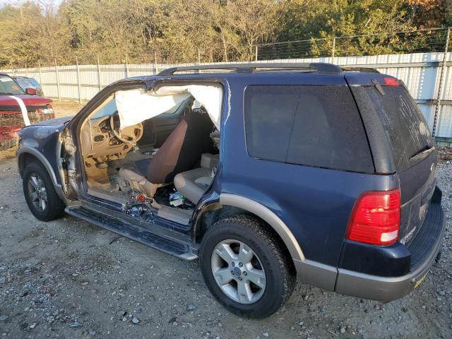 1FMDU64W93ZA18547 - 2003 FORD EXPLORER EDDIE BAUER BLUE photo 2