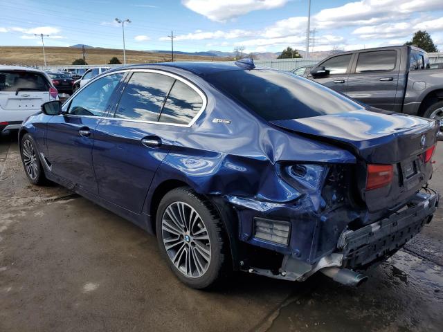 WBAJB1C57JB375074 - 2018 BMW 530XE BLUE photo 2