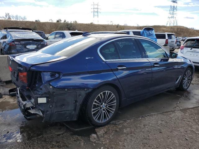 WBAJB1C57JB375074 - 2018 BMW 530XE BLUE photo 3