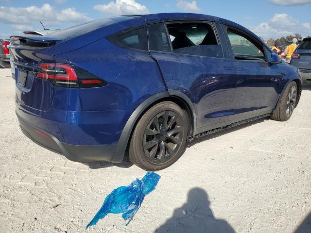 7SAXCDE54RF442931 - 2024 TESLA MODEL X BLUE photo 3