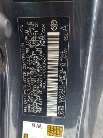 JTKDE177470189671 - 2007 TOYOTA SCION TC Сұр фото 12