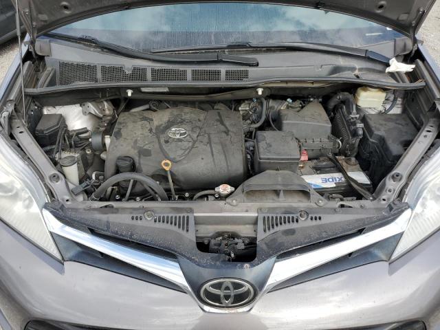 5TDKZ3DC8JS901989 - 2018 TOYOTA SIENNA LE GRAY photo 12