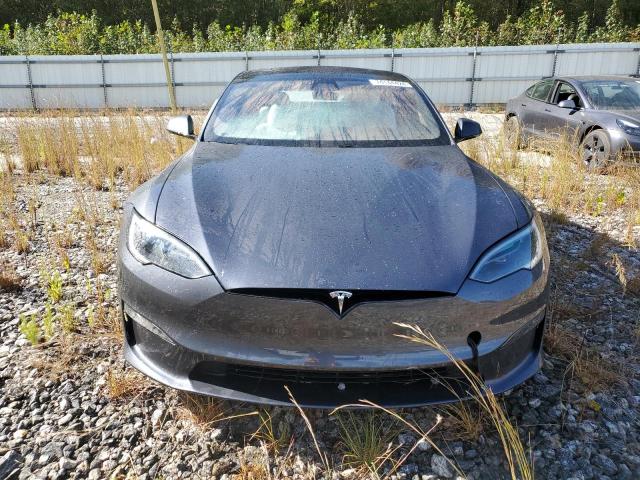 5YJSA1E51NF488545 - 2022 TESLA MODEL S GRAY photo 5