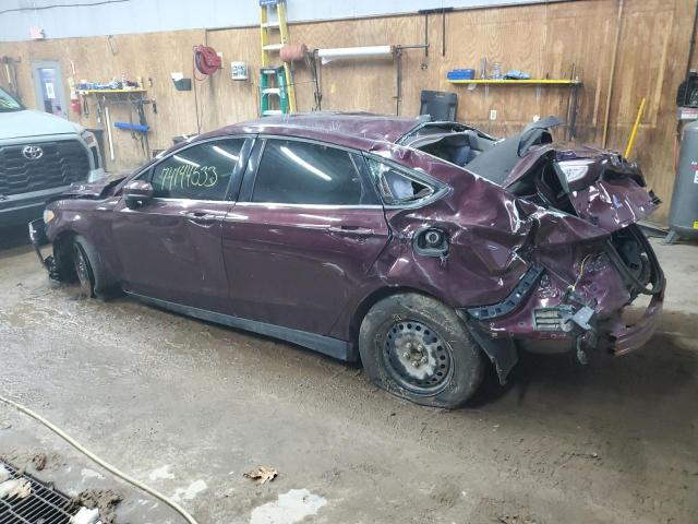 3FA6P0G70DR141428 - 2013 FORD FUSION S MAROON photo 2