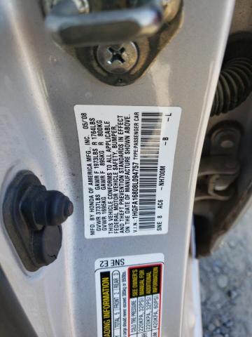 1HGFA16808L094757 - 2008 HONDA CIVIC EX SILVER photo 12