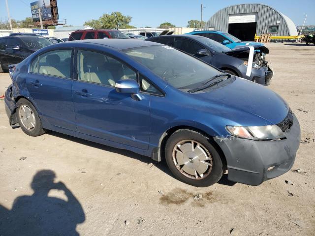 JHMFA3F21AS006766 - 2010 HONDA CIVIC HYBRID BLUE photo 4