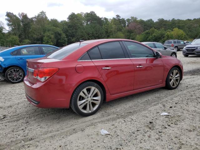 1G1PH5SCXC7335735 - 2012 CHEVROLET CRUZE LTZ RED photo 3