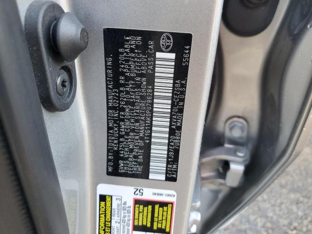 4T1G11AK0PU786284 - 2023 TOYOTA CAMRY SE NIGHT SHADE SILVER photo 13