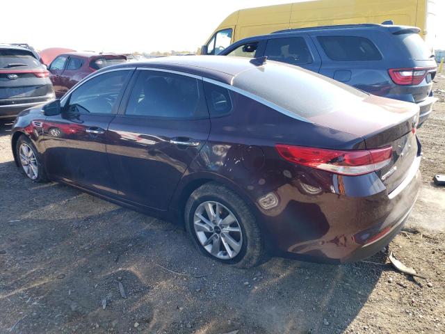 5XXGT4L31JG195089 - 2018 KIA OPTIMA LX BURGUNDY photo 2