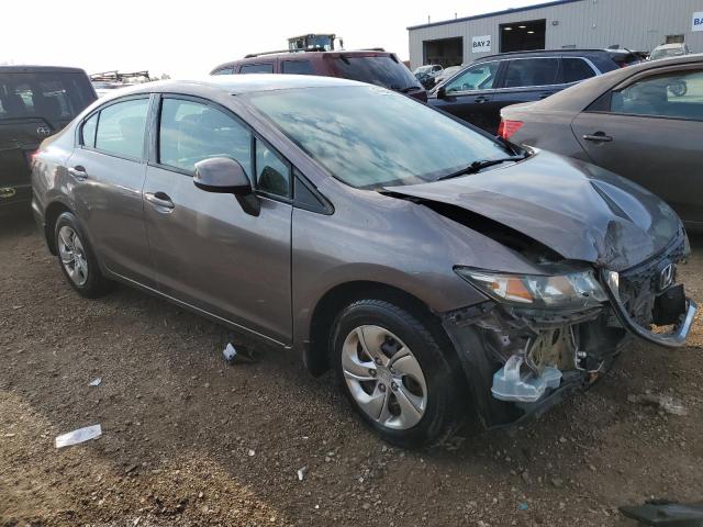 19XFB2F53DE098750 - 2013 HONDA CIVIC LX GRAY photo 4