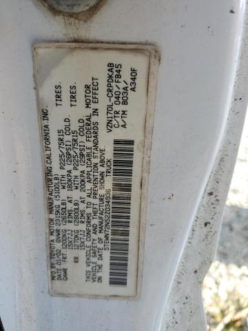 5TEWN72N52Z034936 - 2002 TOYOTA TACOMA XTRACAB WHITE photo 13