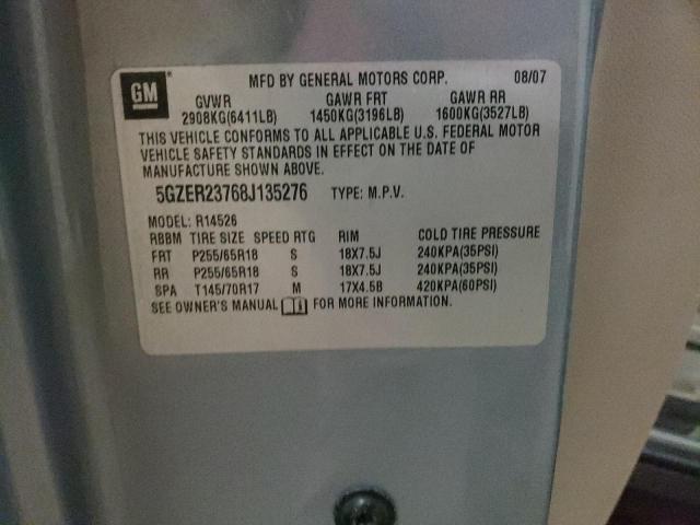 5GZER23768J135276 - 2008 SATURN OUTLOOK XR BLUE photo 13