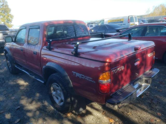 5TEGN92NX2Z044765 - 2002 TOYOTA TACOMA DOUBLE CAB PRERUNNER RED photo 2