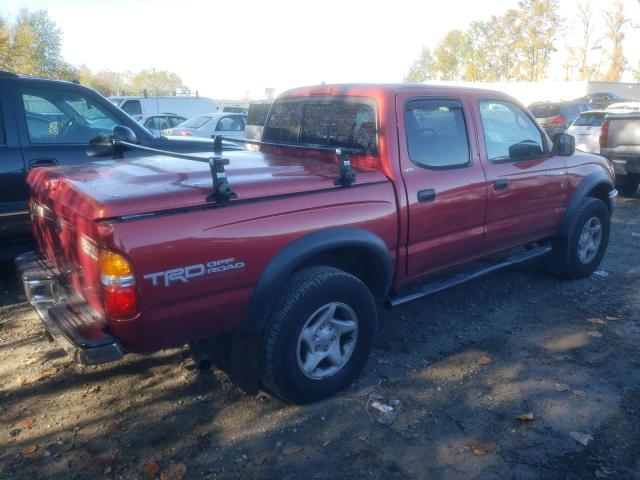 5TEGN92NX2Z044765 - 2002 TOYOTA TACOMA DOUBLE CAB PRERUNNER RED photo 3