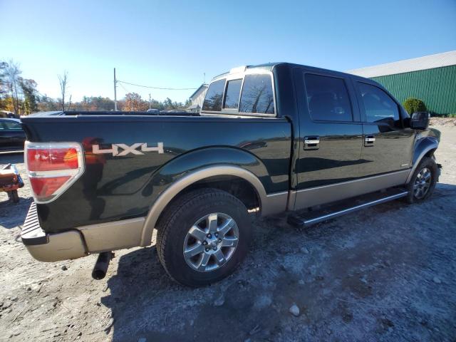 1FTFW1ET0DKD76564 - 2013 FORD F150 SUPERCREW GREEN photo 3