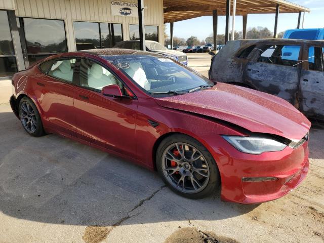 5YJSA1E60PF513768 - 2023 TESLA MODEL S Կարմիր լուսանկար 4