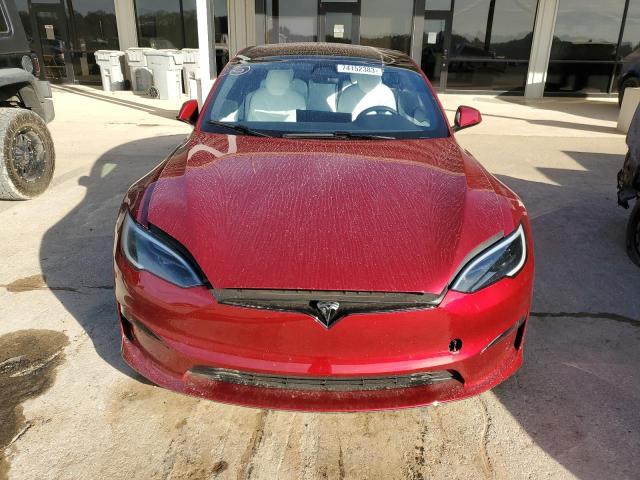 5YJSA1E60PF513768 - 2023 TESLA MODEL S Կարմիր լուսանկար 5