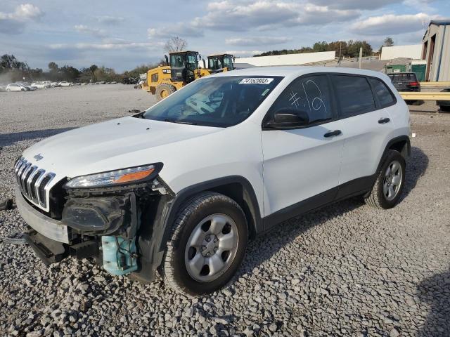 1C4PJMAB4FW661457 - 2015 JEEP CHEROKEE SPORT WHITE photo 1