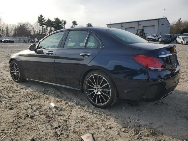 55SWF8DB5KU297837 - 2019 MERCEDES-BENZ C 300 BLUE photo 2