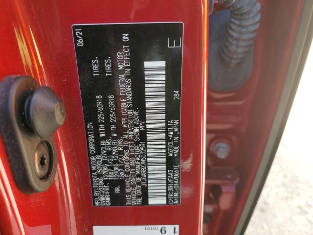 JTJGARBZ7M5032591 - 2021 LEXUS NX 300 BASE ბურგუნდია ფოტო 14