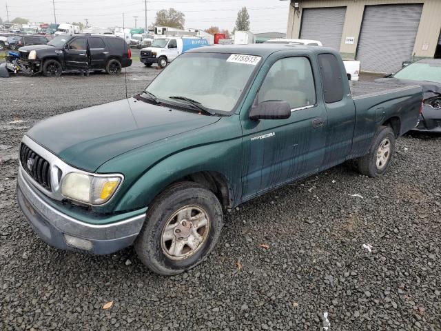 5TEVL52N41Z828962 - 2001 TOYOTA TACOMA XTRACAB GREEN photo 1