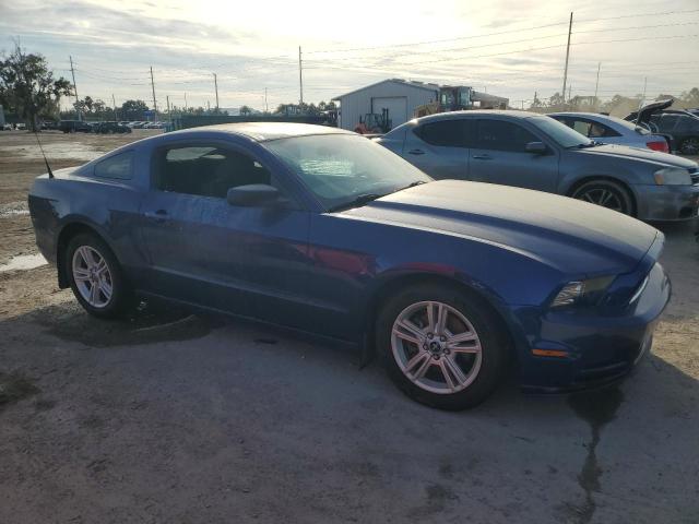 1ZVBP8AM3E5330047 - 2014 FORD MUSTANG BLUE photo 4