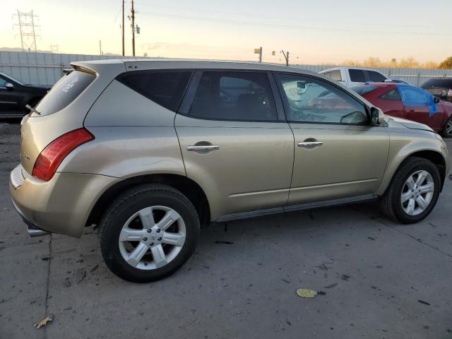 JN8AZ08WX6W503855 - 2006 NISSAN MURANO SL BEIGE photo 3