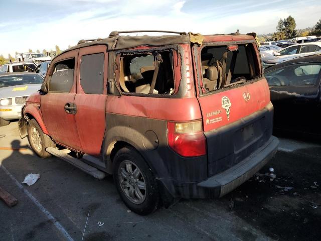 5J6YH27696L019195 - 2006 HONDA ELEMENT EX RED photo 2