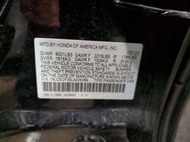 19UDE2F35LA006389 - 2020 ACURA ILX BLACK photo 13