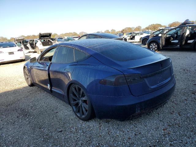 5YJSA1E40LF389106 - 2020 TESLA MODEL S BLUE photo 2