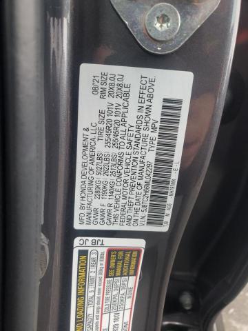 5J8TC2H66ML042297 - 2021 ACURA RDX A-SPEC GRAY photo 12