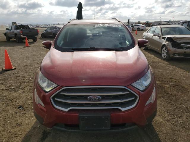 MAJ3P1TE7JC220344 - 2018 FORD ECOSPORT SE BURGUNDY photo 5