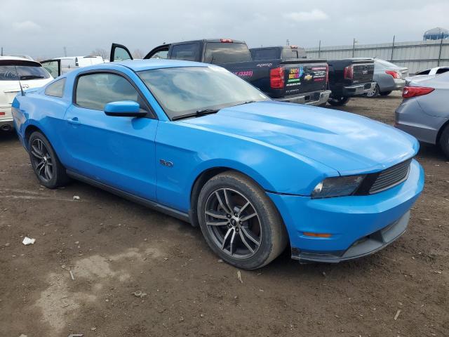 1ZVBP8CF3B5124401 - 2011 FORD MUSTANG GT BLUE photo 4