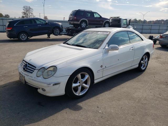 WDBTJ65J24F084743 - 2004 MERCEDES-BENZ CLK 320C WHITE photo 1