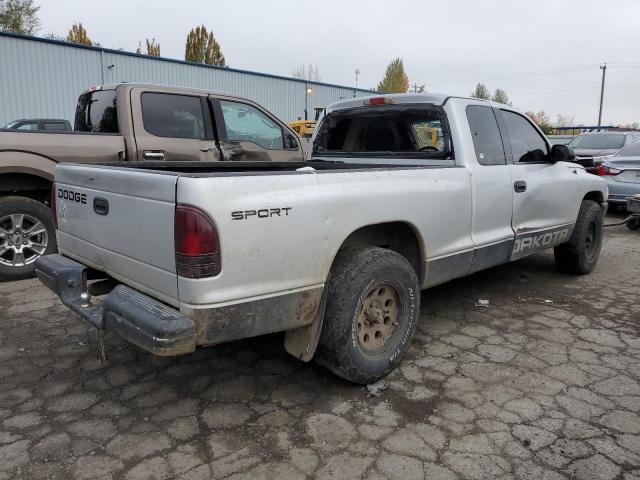 1B7GL32XX2S550654 - 2002 DODGE DAKOTA SPORT SILVER photo 3