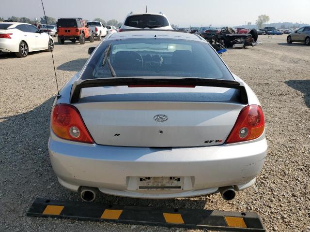 KMHHN65F94U132916 - 2004 HYUNDAI TIBURON GT SILVER photo 6