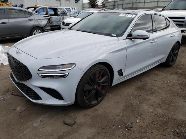 KMTG54TE6NU088584 - 2022 GENESIS G70 BASE GRAY photo 1